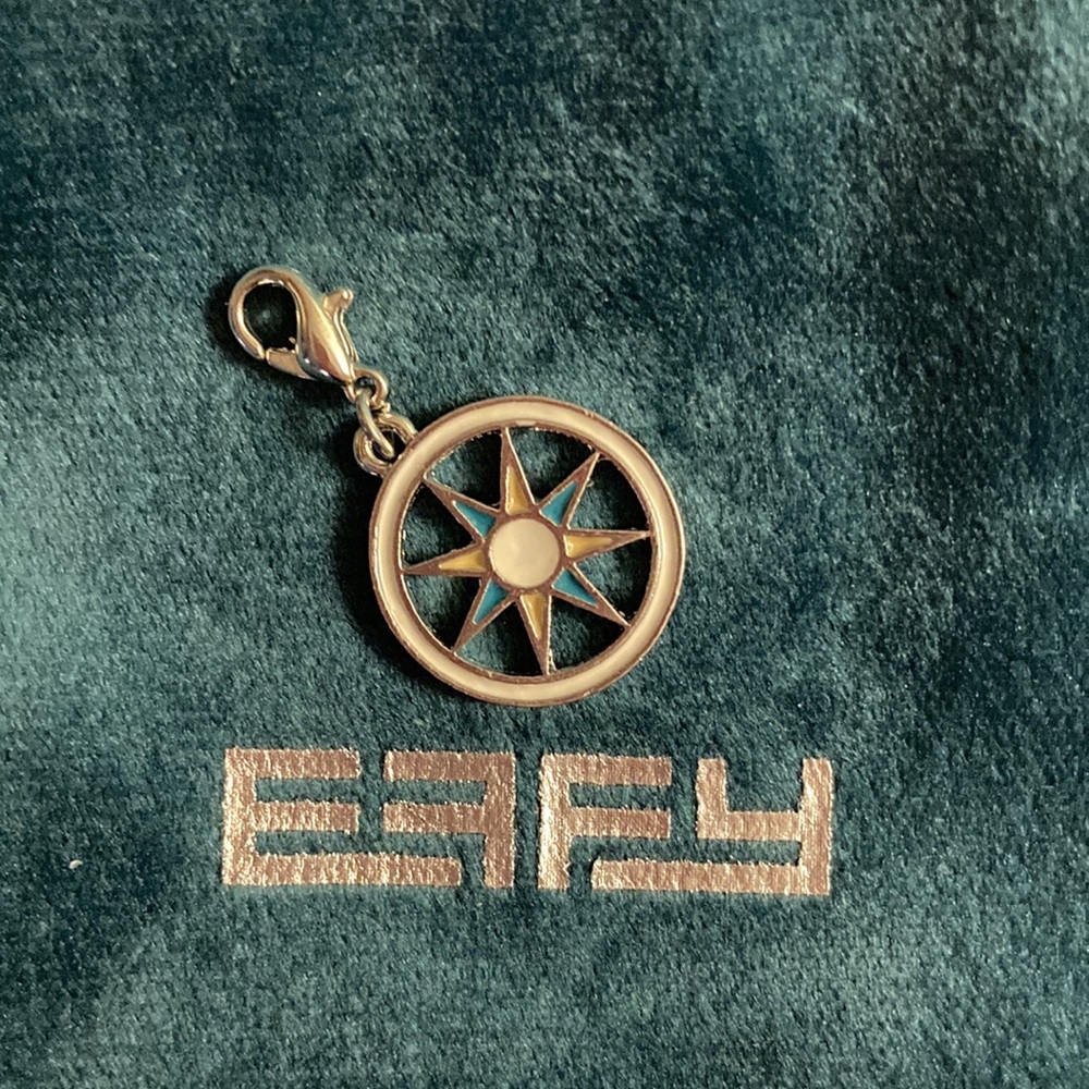 ❤️ NWOT - EFFY Nautical Ships Wheel Silvertone Hanging Charm* ❤️